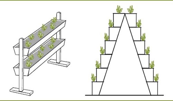 примеры устройств для вертикального выращивания клубники