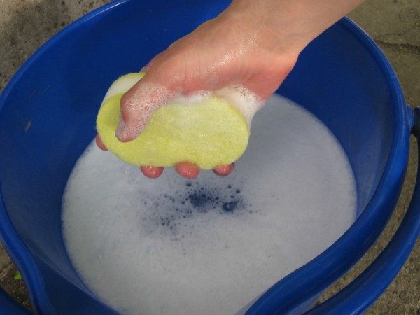 Мыльный раствор для мытья рук после обработки