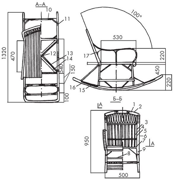 Кресло-качалка своими руками: как сделать его из дерева, металла, фанеры,чертежи и размеры для изготовления мебели
