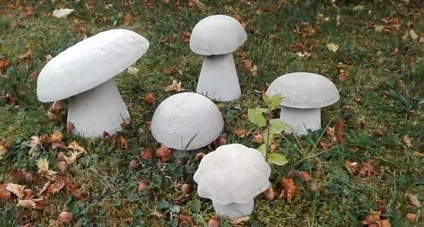 Декоративные гипсовые грибы